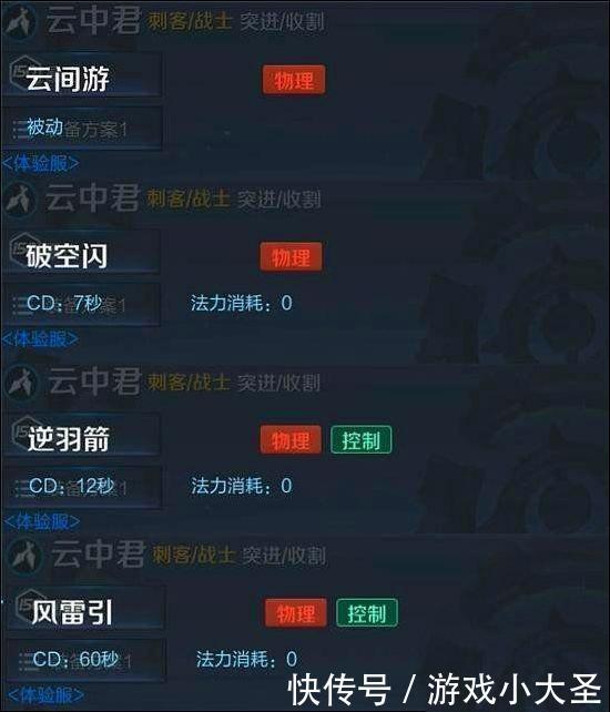 王者荣耀:新英雄云中君原来是一个剑客,用意念