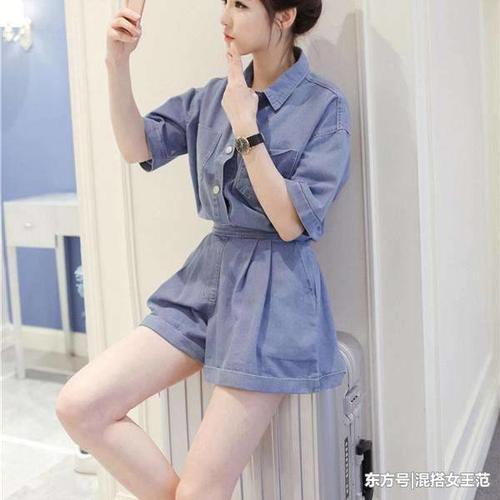 露大腿的季节到了, 选高腰牛仔短裤穿出迷人的大腿和翘臀