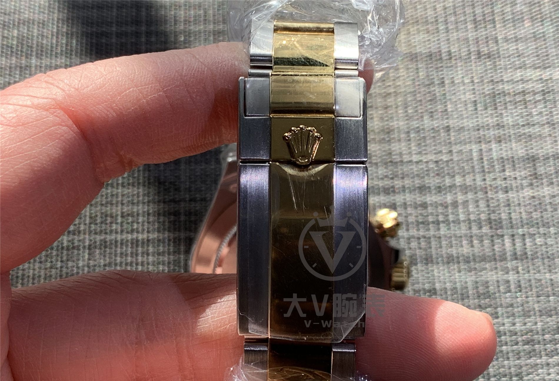 『三件套』大v腕表 劳力士迪通拿改装正品三件套腕表！劳力士贝母面迪通拿三件套改装！