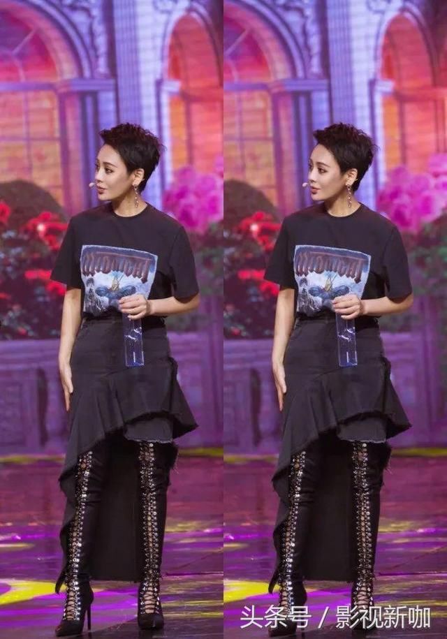 46岁宁静戴假发装嫩，化淡妆点缀，网友：睫毛快“冲出”屏幕了！