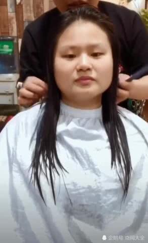 神似岳云鹏的女孩想剪个新发型，没想到剪完之后秒变日系少女