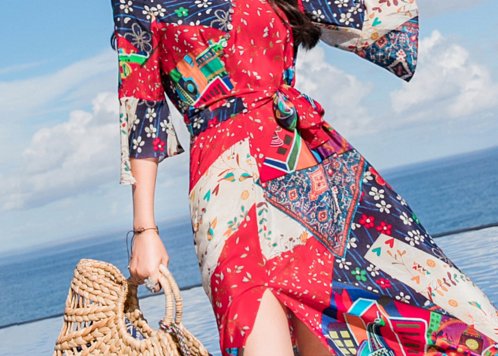 比基尼+丁字裤早过时了，今夏流行唯美“海滩裙”，美爆整个沙滩