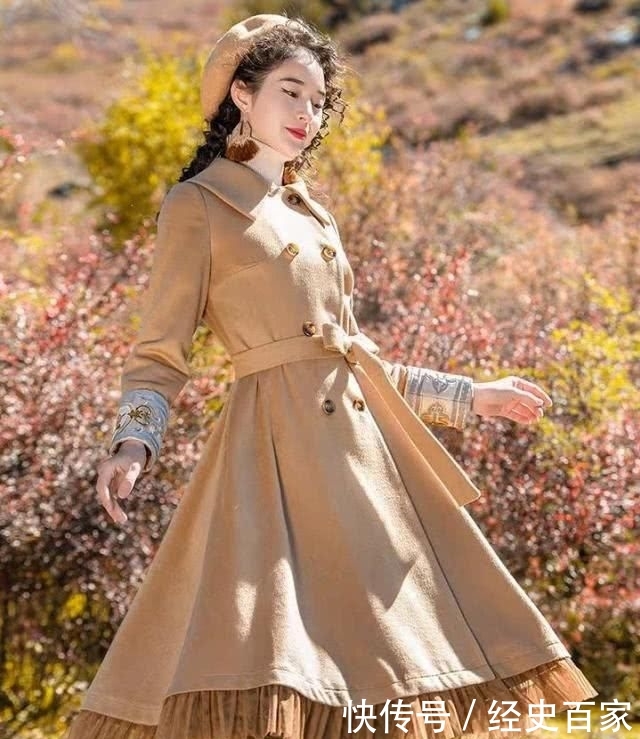 「少女」精致又百搭的大衣,少女感十足,简单的搭配也能穿出高级感
