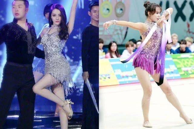 热巴程潇旗袍舞服比拼简直天壤之别，一个大长腿，一个大象腿
