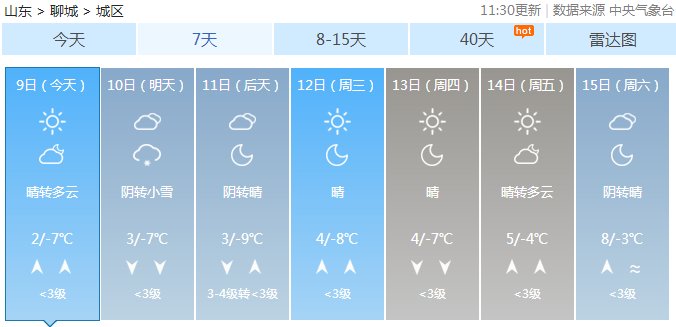 明天有雪？！！！新一轮降雪已经发货！下周最低气温-9℃！