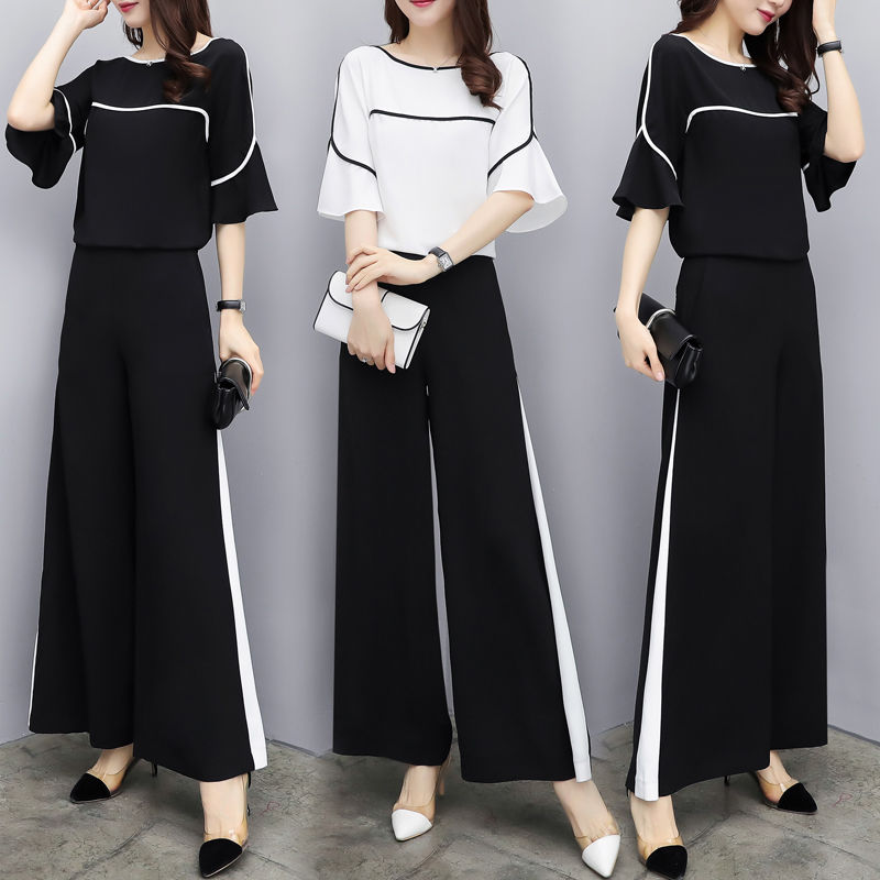新款雪纺阔腿裤套装,一款比一款美,高雅时髦,贼迷人