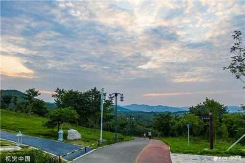 山东潍坊：森林公园秋景如画