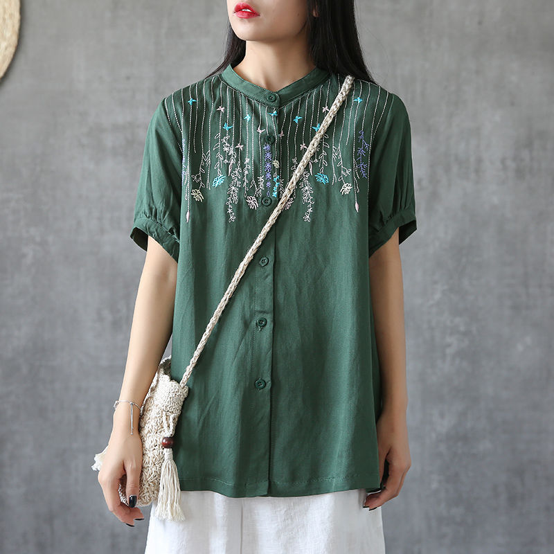 谁说丰满女人不好看?聪明女人都穿“苎麻衫”，显瘦显嫩洋气十足