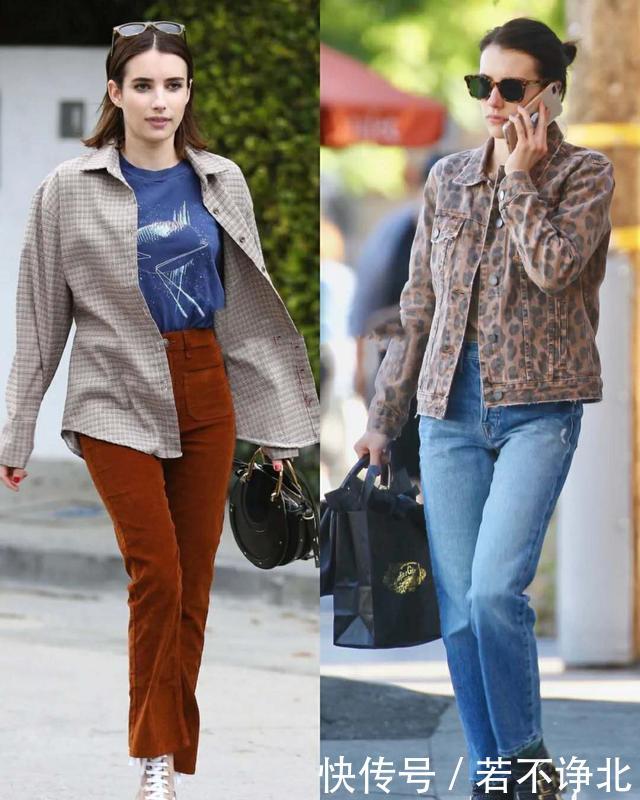  『EmmaRoberts』春季穿平底鞋如何搭配显高显瘦又时髦？跟EmmaRoberts学就对啦！