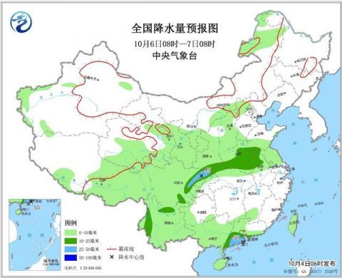  「降温」大风降温！大雨暴雨大暴雨！10月4～6日天气预报