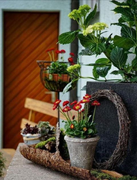 庭院不需太奢华，或一盆花，或一个老物件就能让庭院惬意起来