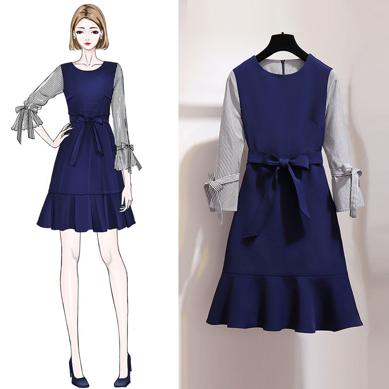 套装早穿腻了,秋季最时髦的连衣裙,简约而不失优雅,美极了