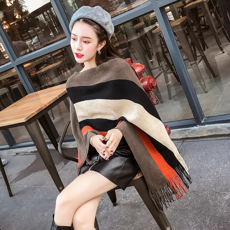 太美了!难怪老婆不穿裙子!穿这针织衫+黑裤子，洋气时髦巨美嫩