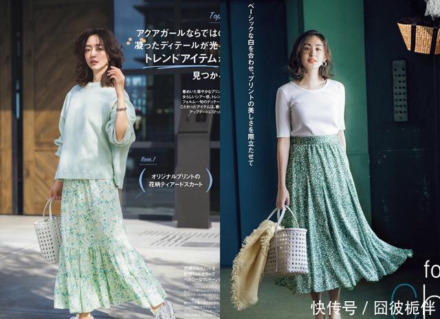 #尔雅#春暖花开踏青去,穿上一件碎花单品,温婉尔雅美得像幅画