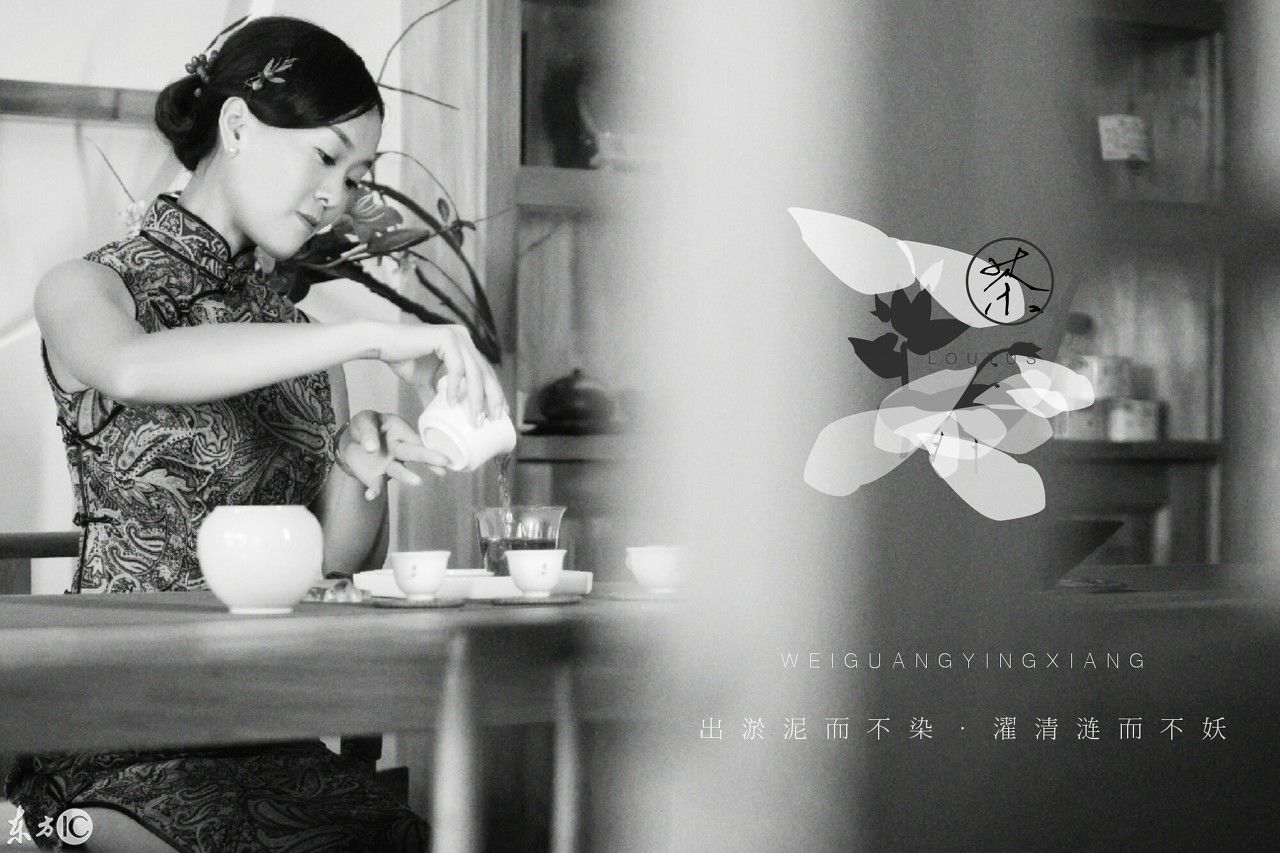 旗袍女人 韩韩淑,贤,尤,媚,荷,秀,茶,雅,韵