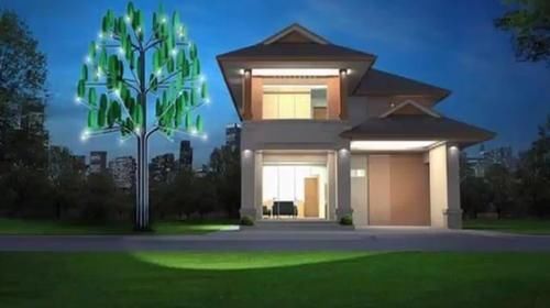  电费■国外大爷发明神奇的发电树，6年没交过电费，一年发电1350