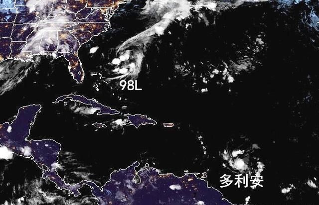  「风暴」时速95公里，多利安达10级，热带低压98L生成，“双风暴