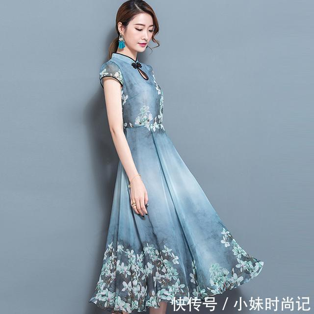 【印花】连衣裙就像女人春天的邂逅,绽放魅力,浓浓情意
