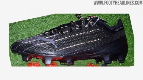  [实物]全黑配色PUMA ULTRA足球鞋实物曝光