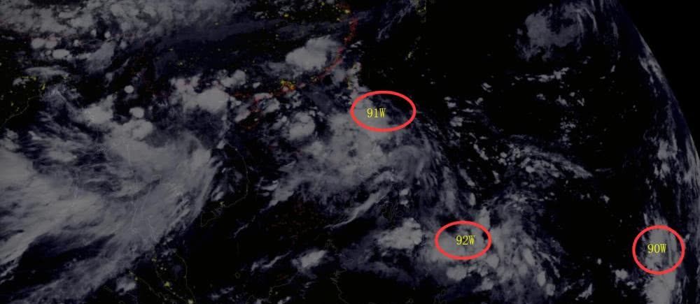  【胚胎】多里安升至14级，台风胚胎一下出来三个，91W可能登陆5