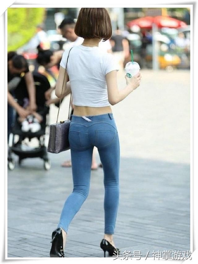 牛仔裤穿搭美不胜收，姣好身材惊艳夏天里的风景，各种慵懒风情