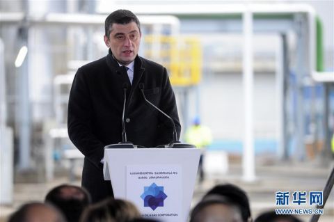  「气电站二期工程现场」中企承建的格鲁吉亚重点电站项目竣工