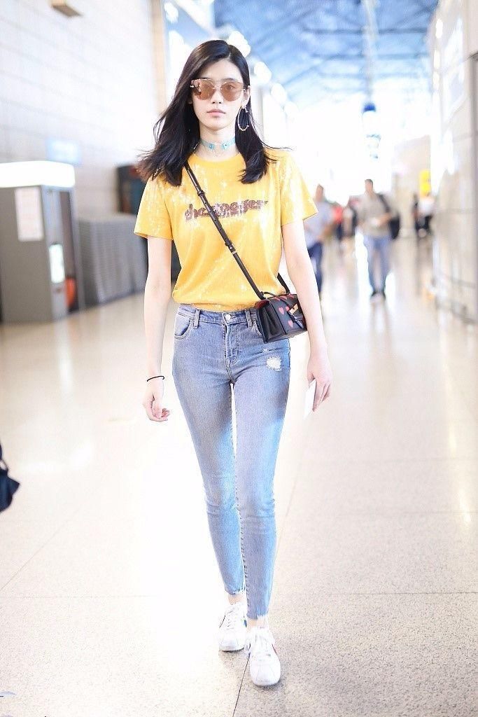 奚梦瑶这身高才49公斤，难怪怎么穿都性感，身上一点赘肉都没有!