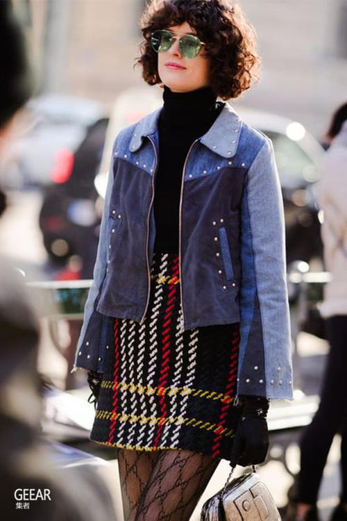 让时尚达人教你把格子裙怎样穿出经典时髦感!