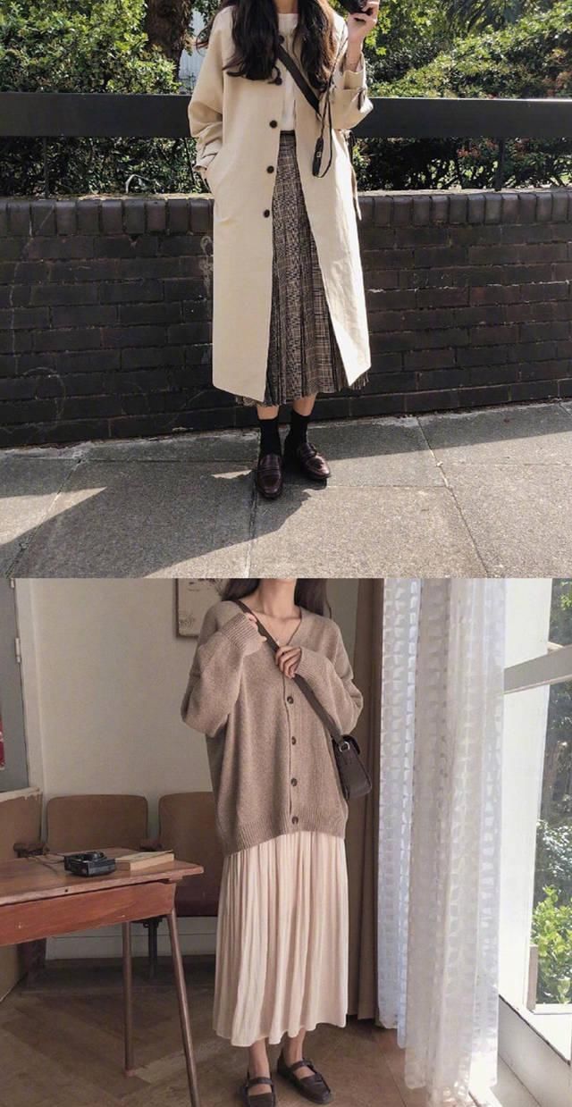  『针织开衫』这18套韩系穿搭，让你美得清新自然，更有学生范
