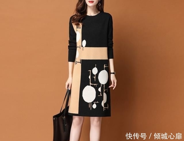#衣裙#若穿羽绒服的话,不如搭配这几条毛衣裙,美出惊艳身姿