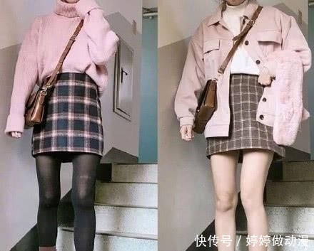  #气质#充满淑女气质的初春穿搭，温柔针织衫＋半裙，一起甜美的过春天吧