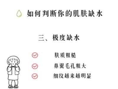  「等级」肌肤缺水程度自测