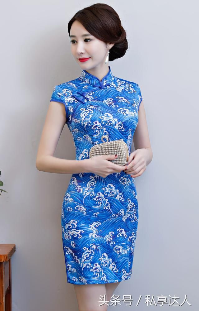 夏天穿这款旗袍裙，短不短？