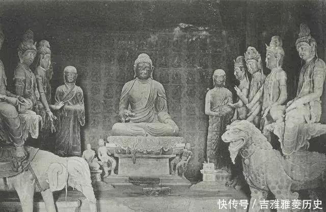 敦煌旧影法国人拍下被破坏前的敦煌莫高窟，美的令人心碎