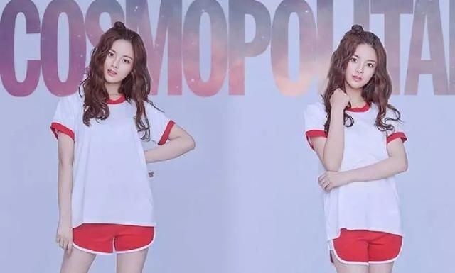 没人玩得过杨超越，在短裤上放了两块巨型“棉花糖”，真辣眼！