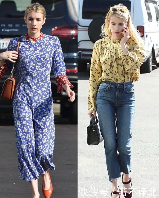  『EmmaRoberts』春季穿平底鞋如何搭配显高显瘦又时髦？跟EmmaRoberts学就对啦！