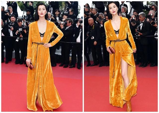 何穗穿丝绒连体裤变身行走的红玫瑰，韩雪贾静雯的丝绒旗袍才迷人