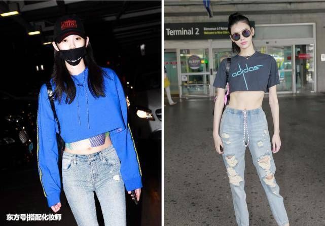 景甜，沈梦辰等人都穿露脐装，一个个都对自己身材这么自信？