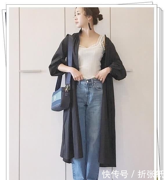  『春季造型』小黑裙别乱买！黑色衬衫连衣裙才更实用，24个春季日系造型示范