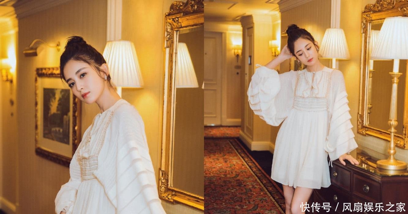 古力娜扎穿粉色礼服亮相活动, 气质清新又少女, 网友: 张翰后悔?