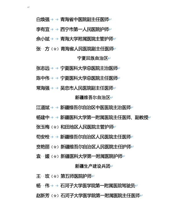  #全国卫生健康系统新#名单来了，北京这些集体和个人被表彰！还有34个特殊的名字让人泪目