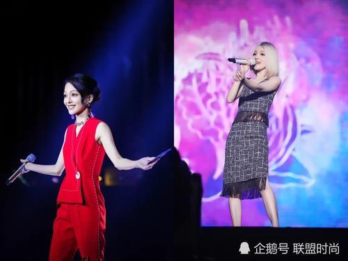 张韶涵还真是敢穿！上身蕾丝太显眼，网友：目光全被吸引！