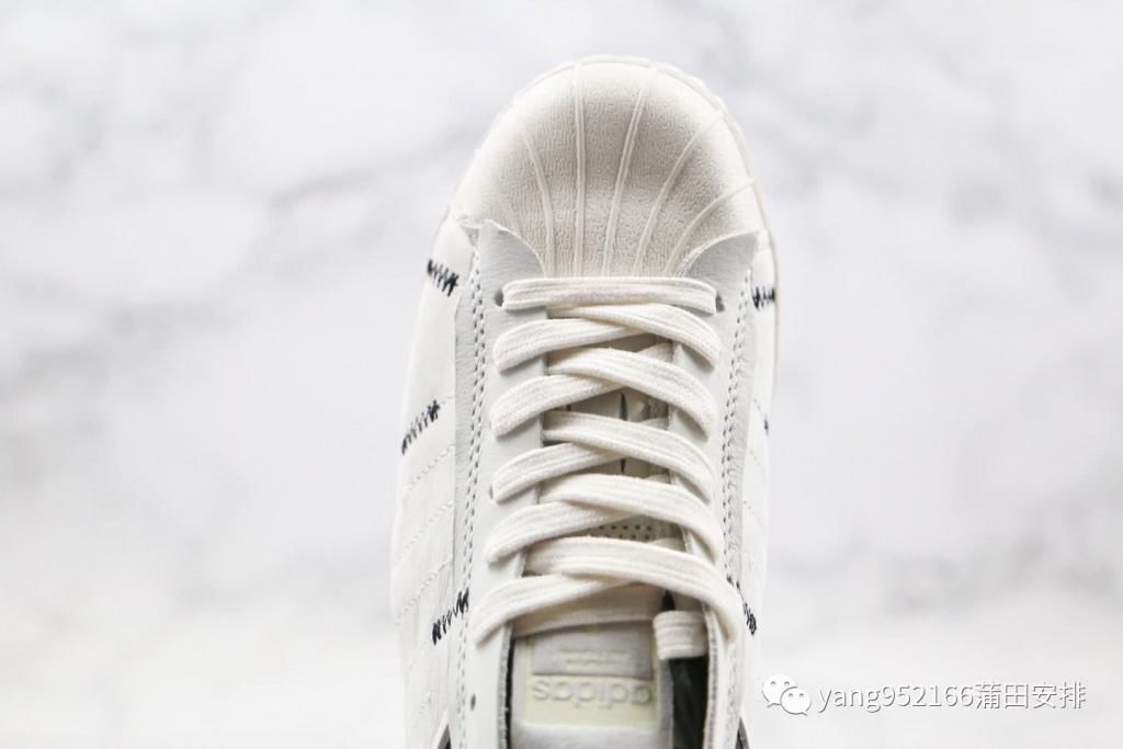  阿迪达斯@阿迪达斯Adidas三叶草贝壳头解构黑白灰色