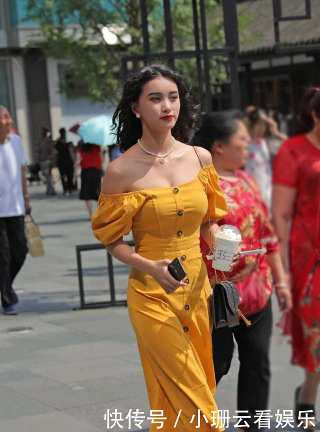 「气质」夏季怎么穿裙子?一条一字肩连衣裙清新显活力,轻松提升你的气质