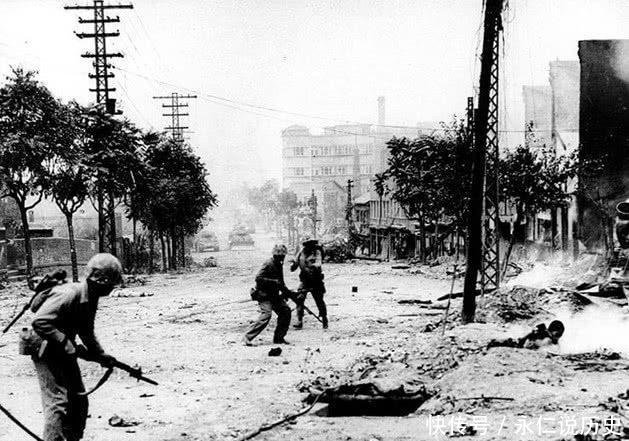 韩国■68年前韩国战争罕见旧照, 汉城被夷为平地