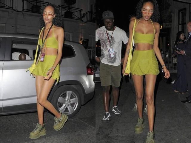 又被黑珍珠维密卓丹邓现身伦敦惊艳了，不愧是“全球最美面孔”