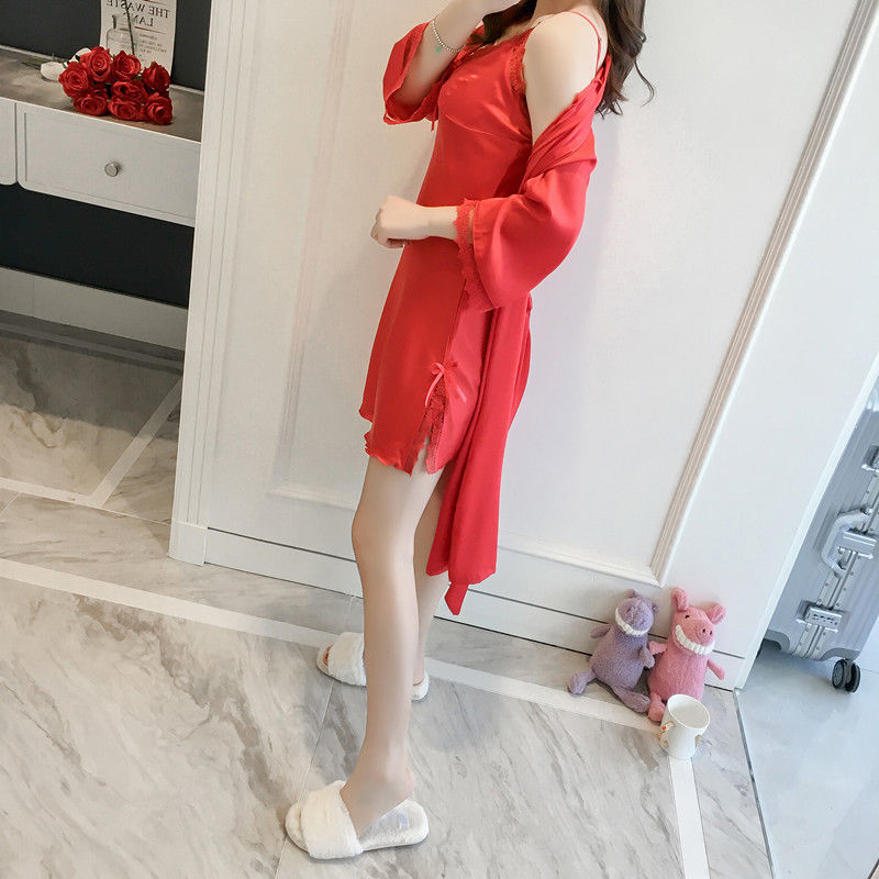 秋夏都能穿的睡衣,睡袍,丝丝滑滑,亲肤迷人,穿着让你难忘今宵