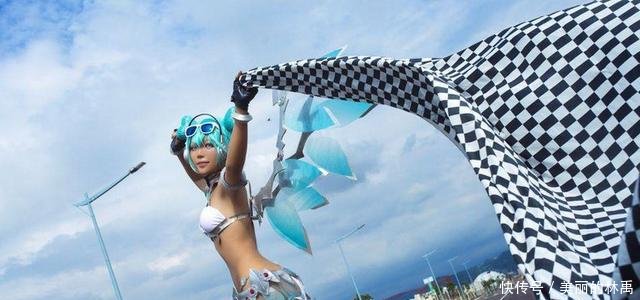 性感比基尼女郎Cosplay初音未来无圣光