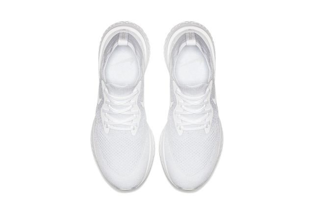 小白鞋来袭!Nike Epic React 纯白配色上架