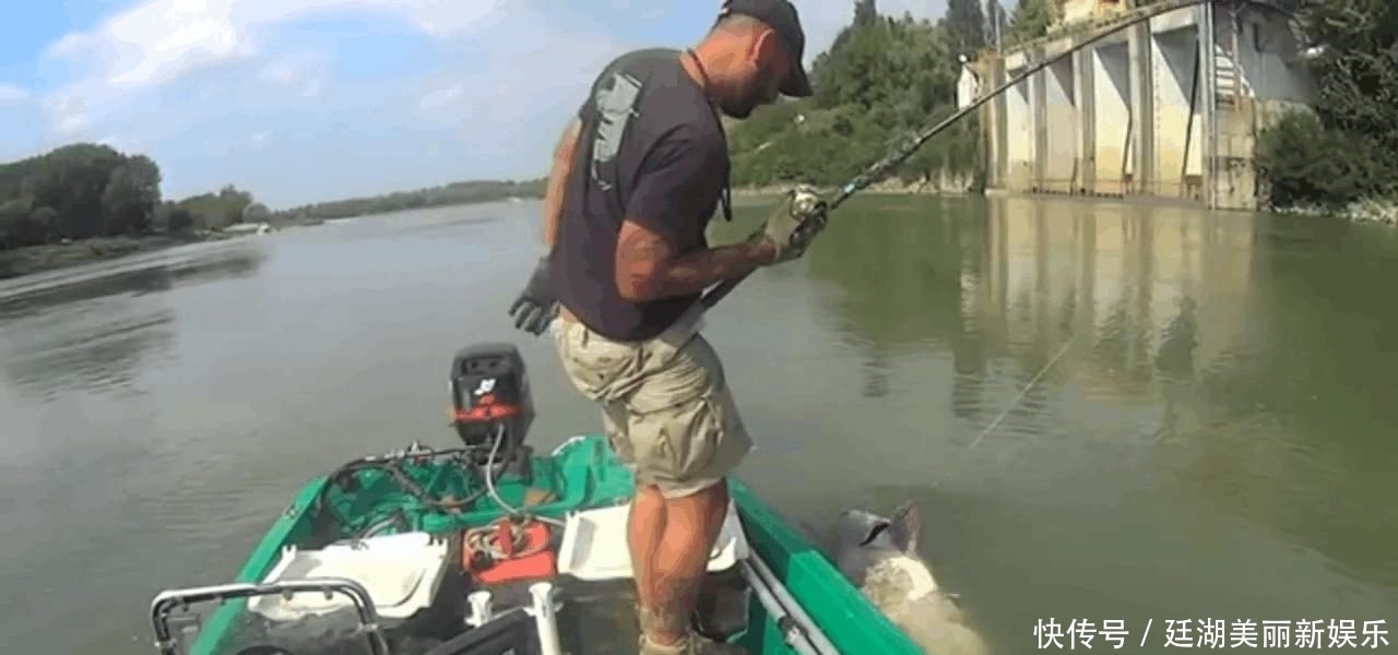  【放生】男子湖中钓起250斤重的巨型塘鲺, 拖起细看后果断放生